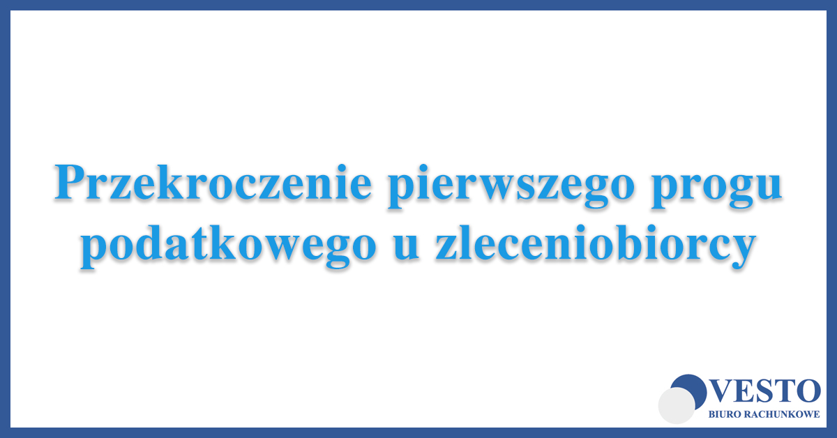 Wysokość stawki podatku stosowanej u zleceniobiorców